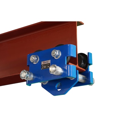Starke Manual Low Headroom Push Trolley, Hook-Type Mount, Steel, 4,000 lb SPT200H
